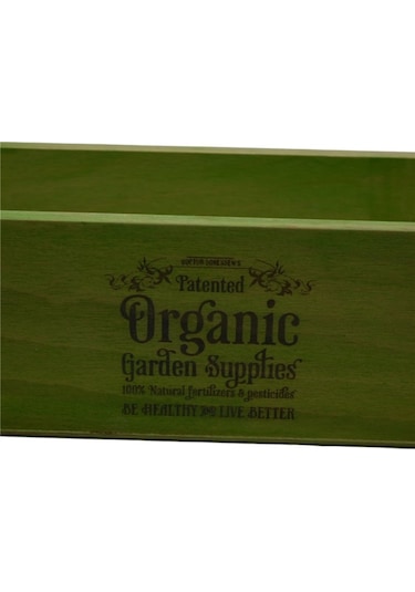 Ahşap Organizer Yeşil Mutfak Organizer Çok Amaçlı