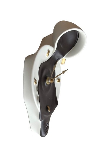 Kahve Antartidee Fincanı Duvar Saati / Espresso Clock Beyaz - Kahverengi