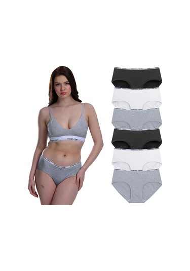 Likralı 6'lı Kutu Premium Günlük Kullanıma Uygun Bato Külot Amelıa G-008 A Resimdeki Renk