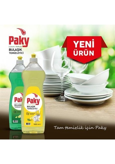 Paky Elde Bulaşık Deterjanı Sarı Push Pull 4 x 1 L
