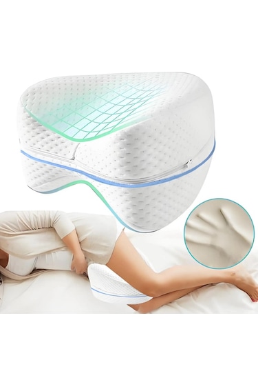 SimpleThePillow Bacak Arası Yastık Diz Yastığı Yan Uyuyanlar Için Destekleyici