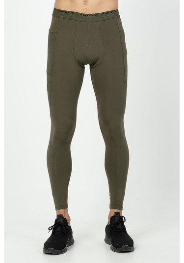 Maraton Active Slimfit Erkek Koşu Haki Tayt 21966-haki Haki