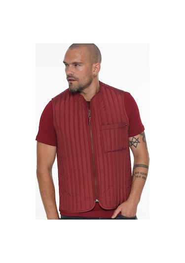 Y8611 Dewberry Erkek Yelek-Bordo