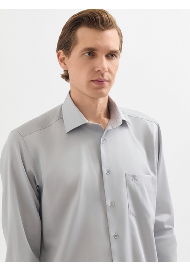 Karaca Erkek Regular Fıt Gömlek-açık Gri 11.25s.04.310 Açık Gri