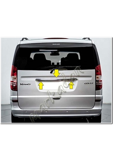 Woc Chrome Mercedes Viano Krom Bagaj Çıtası 2004-2014 Paslanmaz Ç