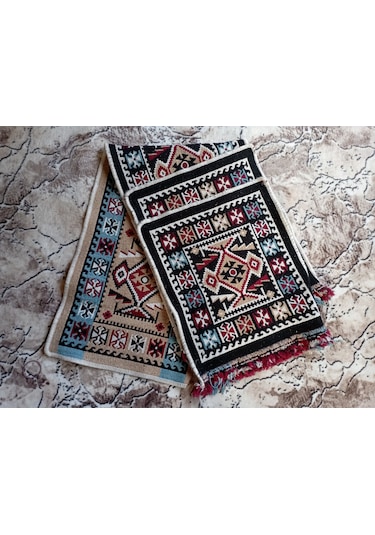 Parlak Dokuma Oto Koltuk Kilim Siyah