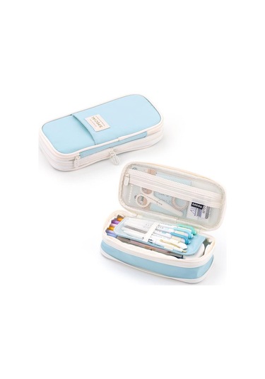 Aurora Büyükkapasiteli Macaroon Renklendirtirme Kalemçantasımavi Mavi