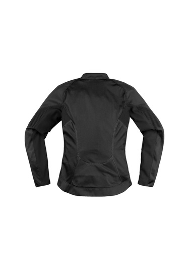 Icon Womens Overlord 3 Mesh Camo Korumalı Kadın Motosiklet Montu Siyah