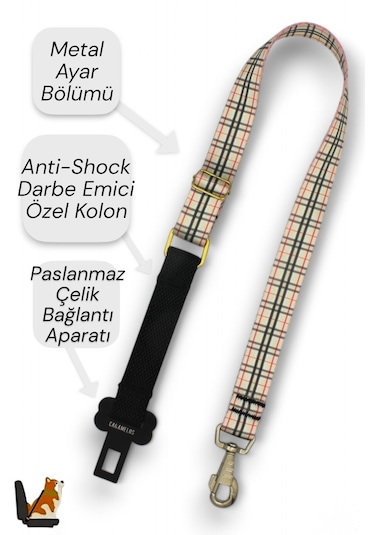 Caramelos Kedi Ve Köpek Araç Emniyet Kemeri , Araç Tasması Brbry