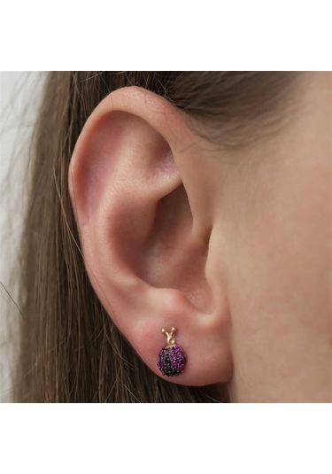 Caelo Gümüş Uğur Böceği Küpe