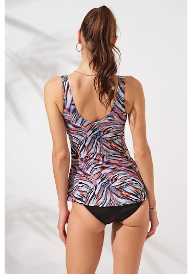 Pierre Cardin Mara Kruvaze Formlu Tankini Takım Çok Renkli