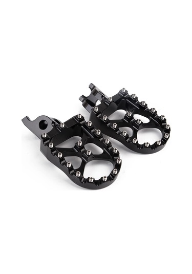 Motormh Geniş Cnc Motosiklet Yamaha İçin Daha Büyük Ayak Mandalları Pw50 19812019, Pw80 19832017, Ttr90 20002003, Tw200 1987 Siyah