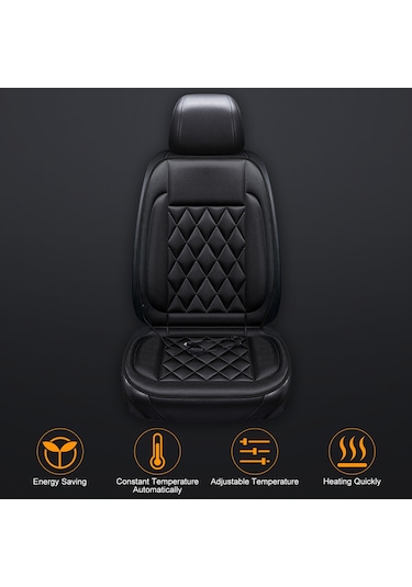 Samdoo 12v Araç Koltuğu Isıtma Yastığı - Hızlı Isınma, Ayarlanabilir Sıcaklık, Ev Ofis Ve Araç İçin