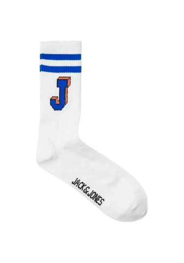 Jack & Jones 12251466 Jacsingle J Tennis Socks 3 Pack Beyaz 001