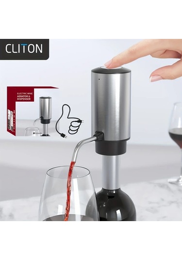 Honeybeeshop Kd-8 Elektrikli Sarap Sürahisi Dekantor Sarap Ve Zeytinyagi Dokme Uyumlu Otomatik Icecek Cesmesi