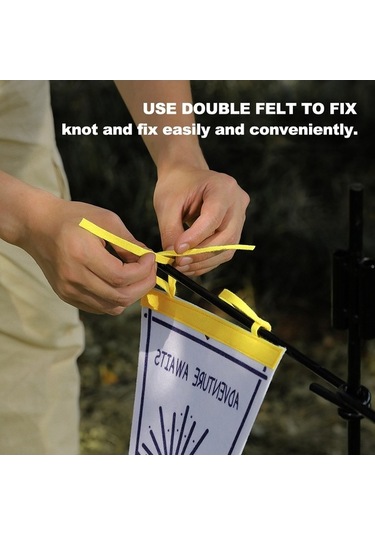 Ebitda Kamp Bayrağı - 3g Keçe Çadır Süsü, Açık Hava Ve Parti Dekorasyonu 140mm İp, Çok Renkli Çok Renkli