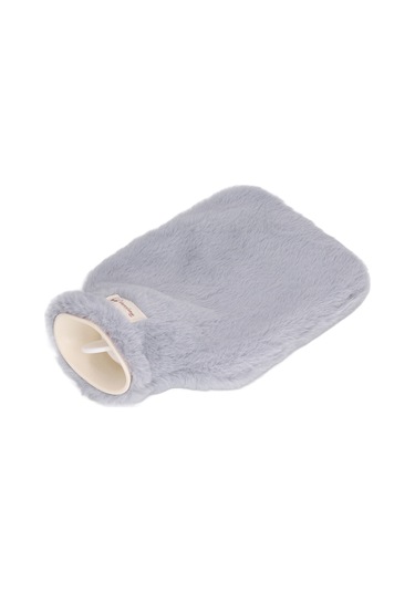 Sıcak Su Torbası Çok Fonksiyonlu 1000 Ml Kapasiteli Geniş Ağızlı Yumuşak Peluş Sıcak Su Torbası Ev Ofis Açık Gri Diğer