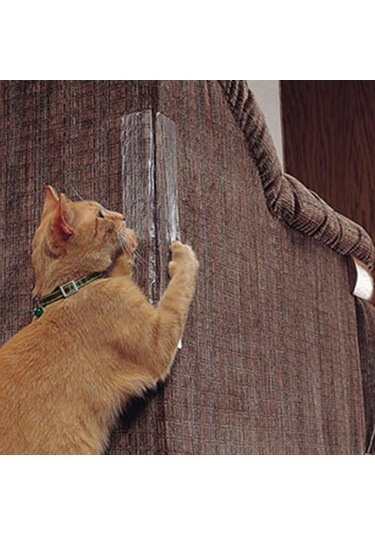 Yaleker Koltuk Koruma Şeritleri - 4'lü Paket, Kedi Tırmalama Önleyici, Şeffaf Vinil Malzeme, Kolay Kurulum