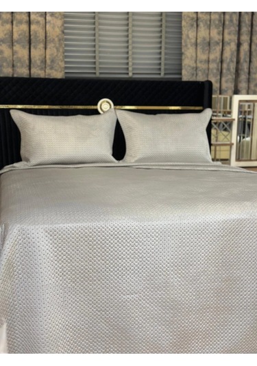 Nivemeshome Yatak Ötüsü Çift Kişilik 240x260 Gri Toskana Gri