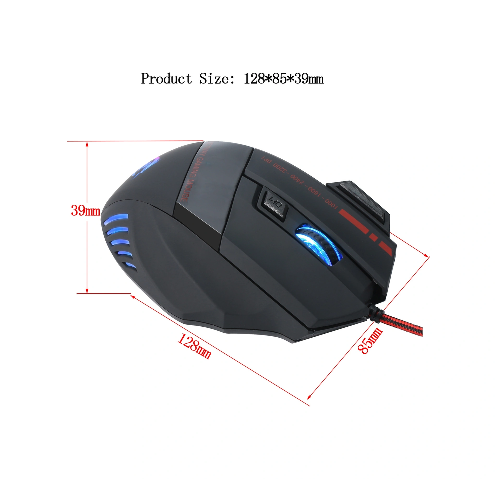 Sones Hxsj A907 7 Tuşlu Renkli Işıklı 7d Kablolu Oyun Faresi Diğer