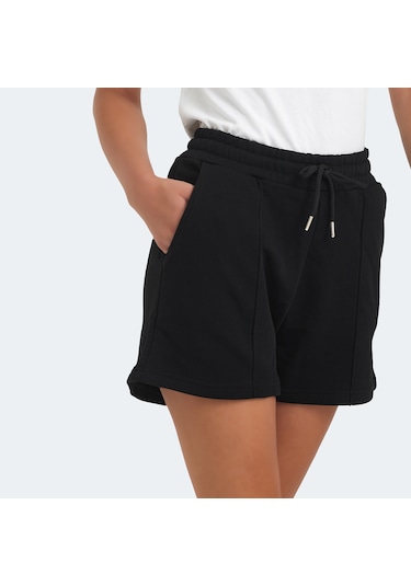 Slazenger VIXI Kadın Cepli Siyah Şort