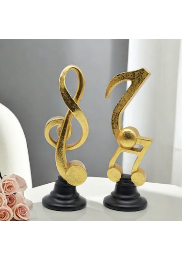 Homyl Müzik Notu Heykel Koleksiyon Masa Merkezi Giriş Yatak Odası M