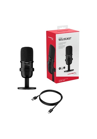 HyperX SoloCast HMIS1X-XX-BK/G Oyuncu Mikrofonu, 20Hz-20kH
