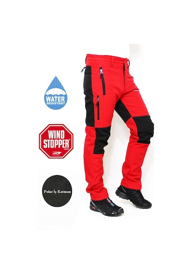 Mudwill Kışlık Softshell Pantolon (600202) - Kırmızı