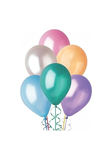 Gemar Balloons Metalik 100 Lü Balon Karışık