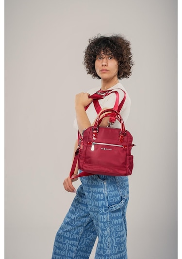 Ççs Kadın 17894 Omuz Ve Sırt Çantası Bordo