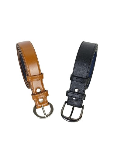 Kadın 2'Li Deri Kemer Seti Çok Renkli