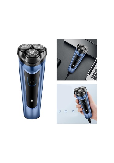 Şarj Edilebilir Kablosuz Tıraş Makineleri Sakal Ve Kıl Düzeltici 4d Yüzen Başlıklı Yüz Tıraş Makineleri Elektrikli Erkek Bakım Aleti Hızlı Şarj