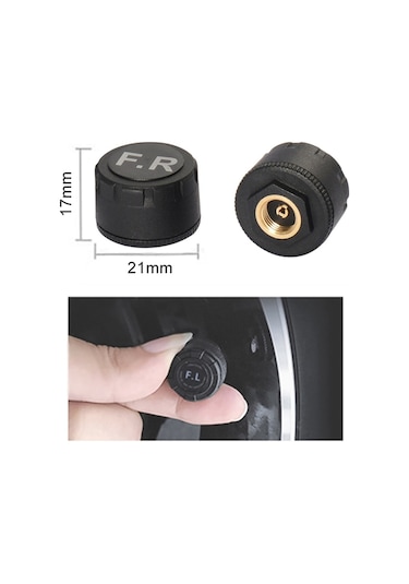 Sones Araba Yüksek Hassasiyetli Solar Şarj Lastik Basıncı İzleme Sistemi Tpms, Harici Ses Sensörü