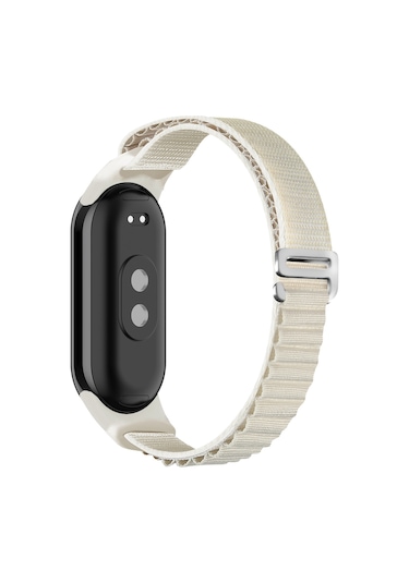 Xiaomi Mi Band 8 9 10 Uyumlu Alpine Loop Kordon Kayış Beyaz