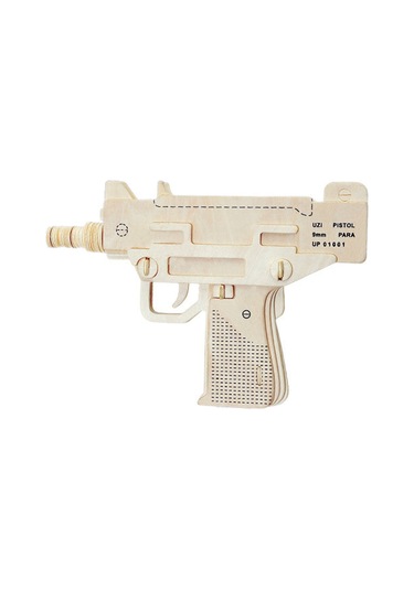 3 Boyutlu Ahşap Mekanik Uzi Puzzle Yapboz 3d 39 Parça Fc334