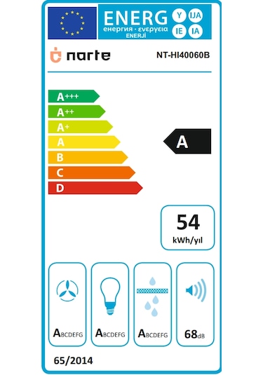 Narte NT-HI40060B Ankastre Ada Davlumbaz