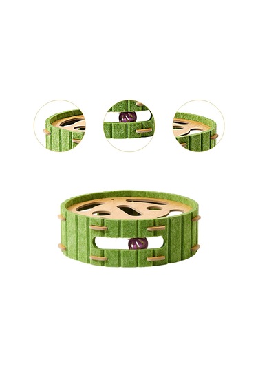 Suntek Interactive Balls Ile Cat Scratcher Oyuncak Pet Yuvarlak