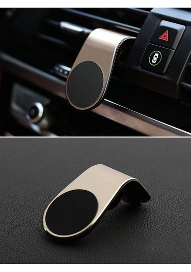 Suofeng Araç Havalandırma Kulesi Manyetik Telefon Tutucu, Kolay Kurulum, Güçlü Manyet, Sürdürülebilir Tutuş, Abs Malzeme, Altın Renk