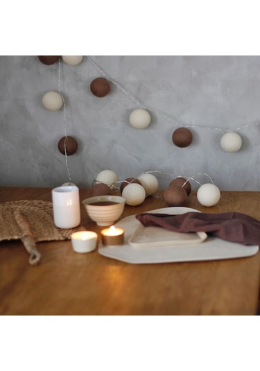 Vanilla Işıklı Top Dekoratif Aydınlatma