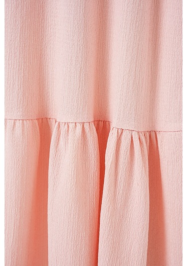 1886 Uzun Örme Etek - Pudra Pudra