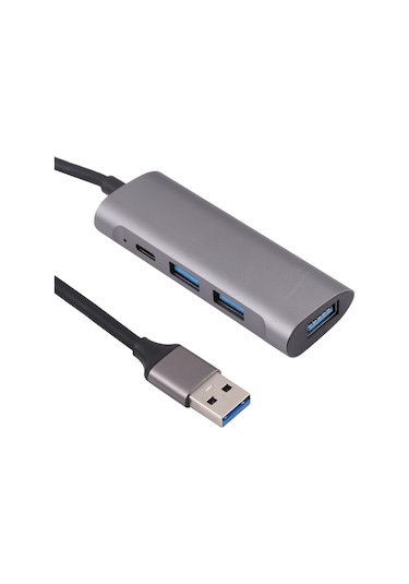 Sones U-811 4'ü 1 Arada Usb 3.0 - 3 Usb 3.0 + Usb-c / Type-c Bağlantı Noktalı Hub Yerleştirme İstasyonu
