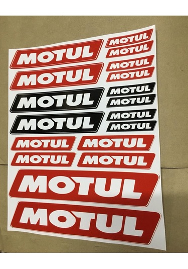 Motul Yapıştırma Sticker Seti 18 Parça A4 Boyutunda
