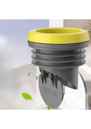 Pazly Suntek Tuvalet Flanş Conta Halkası Evrensel Gri Koku Önleme Gri