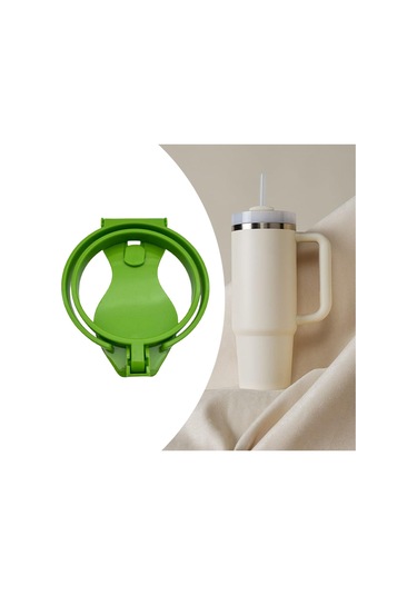 Suntek Bardak Tutucu İçki Ataşmanı Delik Çanta Plaj Tote Yeşil