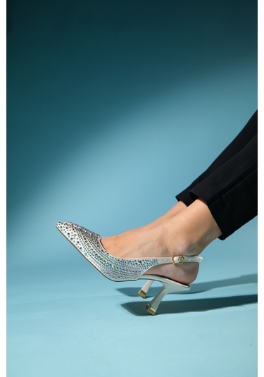 Luvishoes Juan Bej Saten Kadın Abiye Ayakkabı