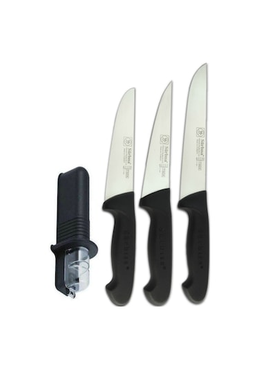 Sürbisa Stk-200 Sürmene Kasap Bıçak Seti Siyah