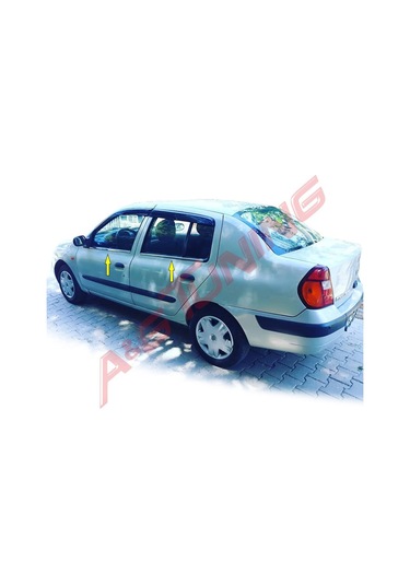 R. Clio Symbol Krom Cam Çıtası 1999-2006 4Prç Paslanmaz Çelik N11.2787
