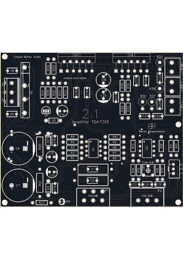 2.1 Kanal 2x25+50 Watt Amfi Devre Kartı - TDA7265
