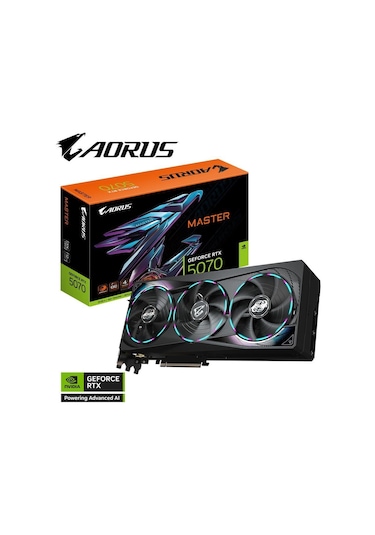 Gigabyte Aorus Geforce Rtx5070 Master 12gb 192bit Gddr7 Gv-n5070aorus M-12gd Ekran Kartı