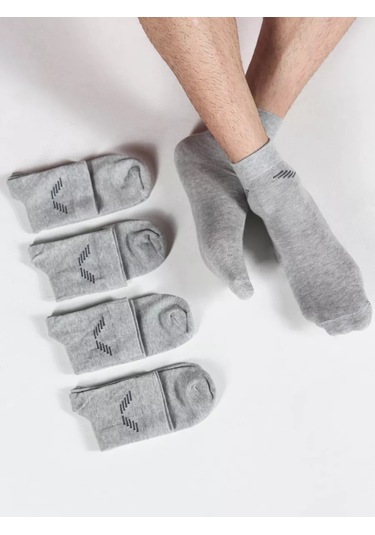 Zolotaa İgla Kısa Çoraplar 5 Çift 6706742 Gri